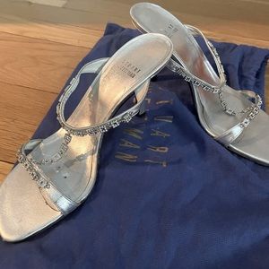 Stuart Weitzman rhinestone sandals